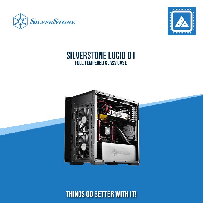 SILVERSTONE LUCID 01 FULL TEMPERED GLASS CASE SILVERSTONE LUCID 01 FULL TEMPERED GLASS CASE
